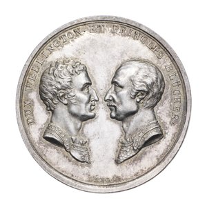 Medaglia commemorativa del Duca di Wellington e del Feldmaresciallo von Blücher 1815, c.1815